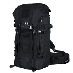 Black hiking mountaineering backpack